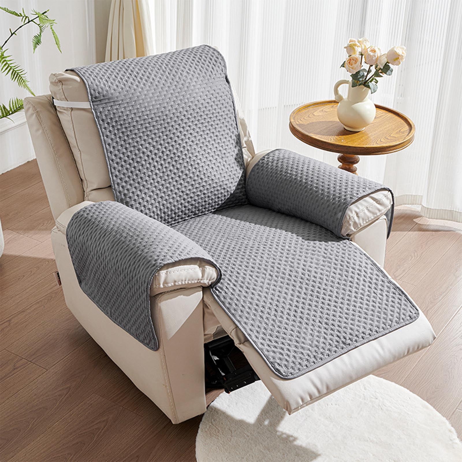 EGNMCR Serviette de Sofa Inclinable - Coussin de Sofa pour Animaux Sale, Couleur Unie, Chaise Berçante, Chaise de Massage, Housse de Protection de Sofa, Serviette, Housse de Fauteuil Inclinable, Coussin de Sofa
