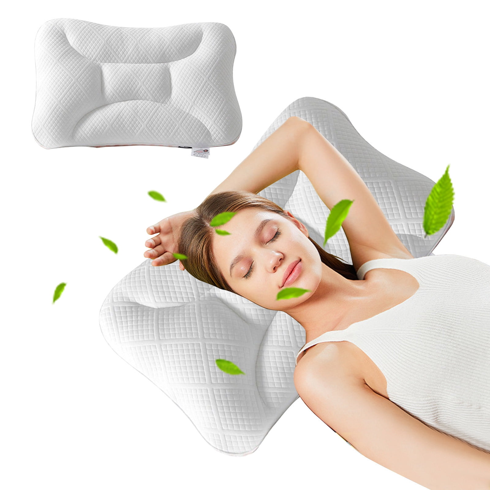 Amzcrzy Pillows, Throw Pillows, Bedding, Pillow, Gifts for Women, Hotel-grade Pillow Core Soft And Supportive Down Bed Pillow Suitable For Back Side And Sleepers Made Of-friendly Fabric Bed Pillows