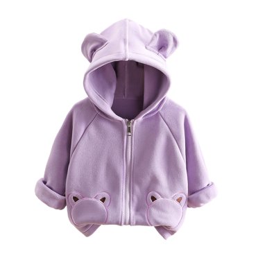 Manteau en Molleton pour Tout-Petit avec Capuchon, Mignon Imprimé d'Animaux de Dessin Animé, Manches Longues, Vêtements d'Hiver pour Nouveau-Né Garçon, pour Tout-Petit 18-24 Mois, Vêtements pour Bébé