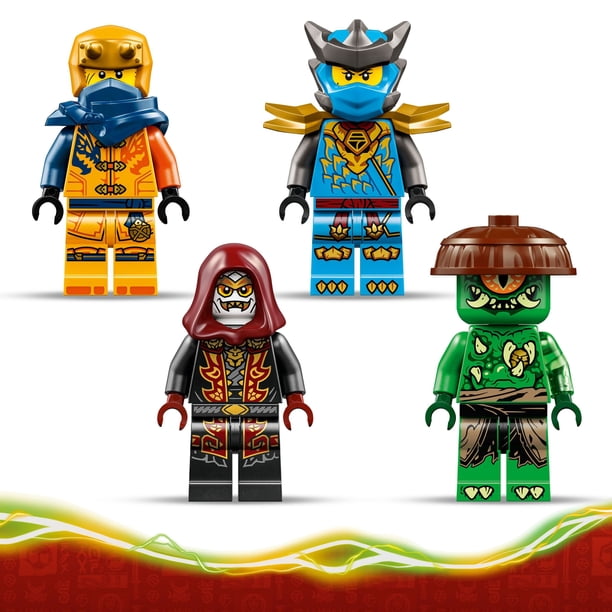 【ryuryu】4枚セット LEGO NINJAGO Ninja Dragon Riyu's Battle Building Toy for Boys