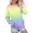 thumbnail image 2 of Meichang Sweat-Shirt pour Femmes Manches Longues Col Rond Ample Pull Tunique Décontractée Confortable Fall avec Poche, 2 of 6