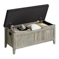thumbnail image 2 of EDTara Lift-Top Wooden Storage Bench, Entryway Chest With Padded Cushion and Secure Safety Hinges, 2 of 8