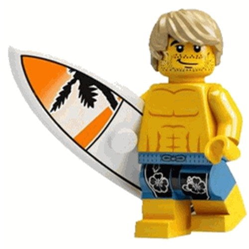 LEGO Minifigure Collection Series 2 Minifigure Surfer Dude Loose
