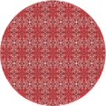 thumbnail image 1 of Ahgly Company Tapis d'Intérieur Ronds Transitionnels Rouges Lavables à la Machine, 3 Pieds Rond, 1 of 7