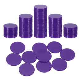 100 Jetons De Poker Unis – Noir, 19 X 2 Mm, En Plastique – Idéal Pour Soirées Jeux Et Tournois