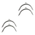 thumbnail image 2 of Maytalsory 2piece Classically Vintage Metal Frame Kiss Clasp Lock Widely Used Sturdy And Durable Made silver 15CM 2Set, 2 of 6