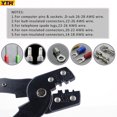 thumbnail image 4 of YTH-202B Terminal Crimping Pliers AWG Wire 14-28 Crimp Cable Cutting Hand Tools Clamp Multitools for Jewellery Making Fishing 18cm Red, 4 of 8