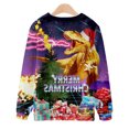 thumbnail image 4 of Pompotops Chandail de Noël Décontracté pour Homme, Mode, Impression 3D, Manches Longues, Col Rond, Haut Chandail Chemise Blouses en Solde, 4 of 5