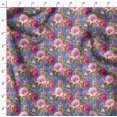thumbnail image 4 of Soimoi Poly Georgette Fabric Leaves & Peony Floral Print Sewing Fabric Yard 42 Inch Wide, 4 of 5