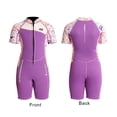 thumbnail image 4 of 2.5MM Sleeved Kids Wetsuit Keep Warm Rash Guard Sunscreen Warm Front Zipper Swimwear Surf Suit for Girls Youth Teen Toddler Child M, 4 of 6