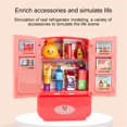 thumbnail image 3 of Armoire Réfrigérateur de Simulation Jouet / Appareil de Cuisine de Jeu d'Imitation / Ensemble de Rangement pour Aliments de Jeu de Rôle pour Enfants / Apprentissage Pratique et Interaction Parent-Enfant à la Maison, 3 of 3