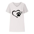 thumbnail image 4 of LSLJS Blouses pour Femmes Col en V Imprimé T - Mode Confortable, Cadeaux pour Femmes, 4 of 5