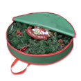 thumbnail image 1 of 30" Christmas Wreath Storage Bag Handle Garland Holiday Container Decoration, 1 of 11