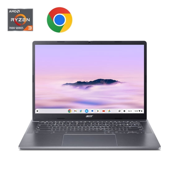 Acer CB514-3HT-R8RB-US Chromebook, Chrome OS, écran tactile IPS FHD 14", Ryzen 3 7320C, UMA, 8 Go LPDDR5, 128 Go eMMC, Bluetooth