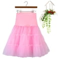 thumbnail image 4 of Birdeem Jupe Bouffante en Gaze Taille Haute Rétro d'Été à la Mode pour Femme Jupe de Fête, 4 of 6
