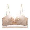 thumbnail image 1 of Comfort Bra Women Full-Coverage Bra Feature V-Neck Strapless Bra Style W-1487 Yellow 80A, 1 of 7