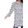 thumbnail image 4 of Moomaya Kurtis Courtes à Col Montant en Poly-Crêpe pour Femmes, Haut de Robe Imprimé, 4 of 5