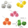 thumbnail image 3 of Xingzhi 50 Pieces Home Office Hotel Portable Realistic Artificial Flowers Indoor Outdoor Wedding Reusable Simulation Roses White, 3 of 5
