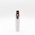 thumbnail image 3 of KENZZI 2-in-1 Rechargeable Facial Hair Remover and Eyebrow Trimmer, Includes Built-In LED Light and Two Easy to Swap Heads to Shape your Eyebrows and Gently Remove Facial Hair, White and Rose Gold, 3 of 9