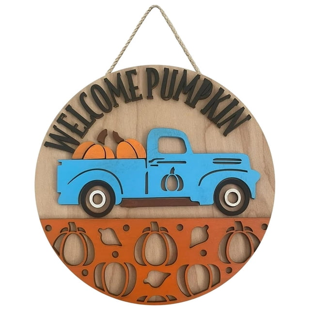 Halloween Door Plate Cartoon Door Hanger Sign for Home Decoration (D)