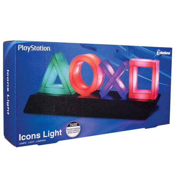 Paladone Sony PlayStation Icônes Lumineuses avec 3 Modes d'Éclairage - sous Licence Officielle [Électronique]