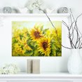 thumbnail image 1 of Tournesols Ensoleillés Jaune Vif - Peinture Florale sur Toile, 1 of 3