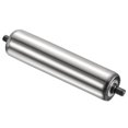 thumbnail image 1 of Uxcell Stainless Steel Gravity Conveyor Roller Transmission Galvanized End Silver 2"x10", 1 of 5