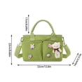 thumbnail image 2 of Diaper Bag For Infant Large Capacity Pockets Wrap Straps For Stroller Pendant Bear Brooch Infant Bottle Diaper Postpartum Infant Pack, 2 of 5
