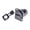 Black, variant on Bunblic D Type Pass through Connector Female to Female with Cap Extension Shielded Portable 4K Adapter HD Display Coupler Module Silver