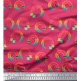 thumbnail image 1 of Soimoi Rayon Fabric Swirls & Floral Artistic Fabric Prints By Yard 56 Inch Wide, 1 of 3