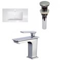 thumbnail image 1 of American Imaginations 32-in. W 1 Hole Ceramic Top Set In White Color - Overflow Drain Incl. AI-32490, 1 of 9