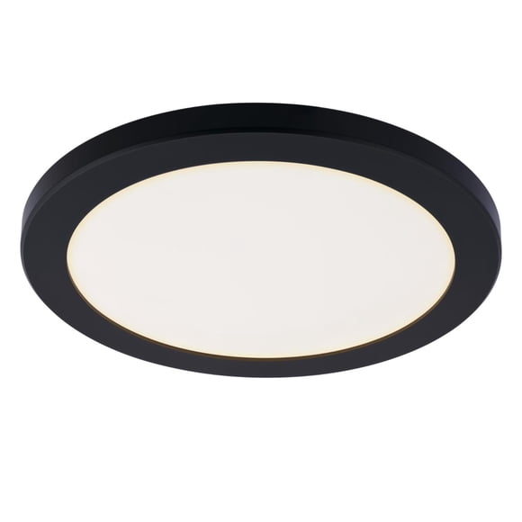 Westinghouse 12-inch Black 22 Watt LED Flush Mount Ceiling Fixture with Color Temperature Selection