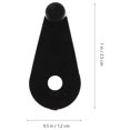thumbnail image 3 of 100 Pcs Clips de Retenue en Verre pour Porte d'Armoire Miroir Clips de Fixation en Verre avec Vis, 3 of 8