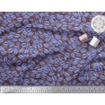 thumbnail image 2 of Soimoi Blue Poly Georgette Fabric Coffee Beans Food Print Fabric by Yard 52 Inch Wide, 2 of 5