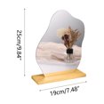 thumbnail image 3 of CEHVOM Fashion Irregular Acrylic Mirror Desktop Desktop Makeup Mirror Clearance, 3 of 7