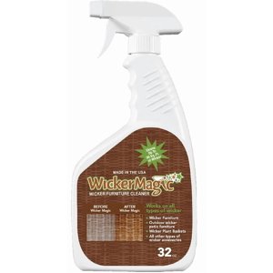 SCREEN MAGIC Wicker Magic Cleaner - Streak Free Non-Toxic Wicker Cleaner Spray - 32 Fl Oz