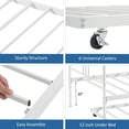 thumbnail image 4 of EDTara Steel Slat Support Metal Daybed, Elegant Arched Headboard Design, Easy Assembly for Guest Room, 4 of 7