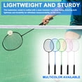 thumbnail image 3 of TFixol Lightweight Iron Alloy Badminton Racket Set with 3 Shuttlecocks - Pink, Blue, Green, White, or Black Options for Enhanced Court Performance, 3 of 6