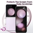 thumbnail image 3 of Zonyee 2 Sets Screen Protector for Samsung Galaxy Z Flip 5 - 6.7", Front/Back Full Coverage Soft Protective Film, Premium Folding,HD Clear Scratch Resistant, 3 of 9