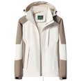 thumbnail image 1 of Dvkptbk Veste à Capuche Femmes Imperméable Unie Manteau de Pluie Extérieur à Capuche Coupe-Vent Haut en Liquidation, 1 of 2