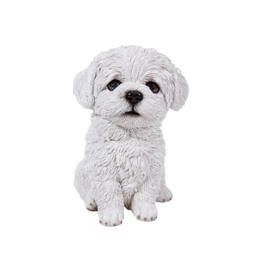 Garden Decor Animal Statue Maltese Puppy Statue