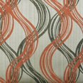 thumbnail image 2 of Pillow Covers, Orange 18"x18" (45x45 cm) Throw Pillow Covers, Jacquard Abstract Throw Pillows For Sofa, Abstract Pattern Contemporary Style - Twirl Illusions, 2 of 4