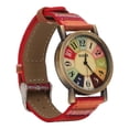 thumbnail image 3 of Montre, Bracelet en Cuir PU Multicolore Montre Bohème Heure Exacte pour Parti Rouge, Bleu, 3 of 8
