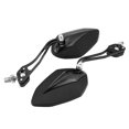 thumbnail image 1 of Pair 8mm 10mm Motorcycle Rearview Mirrors Aluminum Alloy Arm, Ultra Clear Vision, Paint Finish Shell, Universal Fit, 1 of 7
