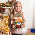thumbnail image 1 of Festive Christmas Candy Storage with Santa Snowman Design for Holiday Table Decoration and Snack Serving Tray as a, 1 of 3