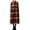 Red, variant on Womens Checkered Dress, Plaid Midi Dress for Women, Long Sleeve Polo Pullover, High Waist Casual Shift Dress for Home, Outdoor Wear