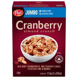 Post Cranberry Almond Taille du jumbo croquant