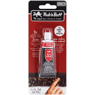 Rub 'n Buff Fini Cire Métallique.5oz-Ébène