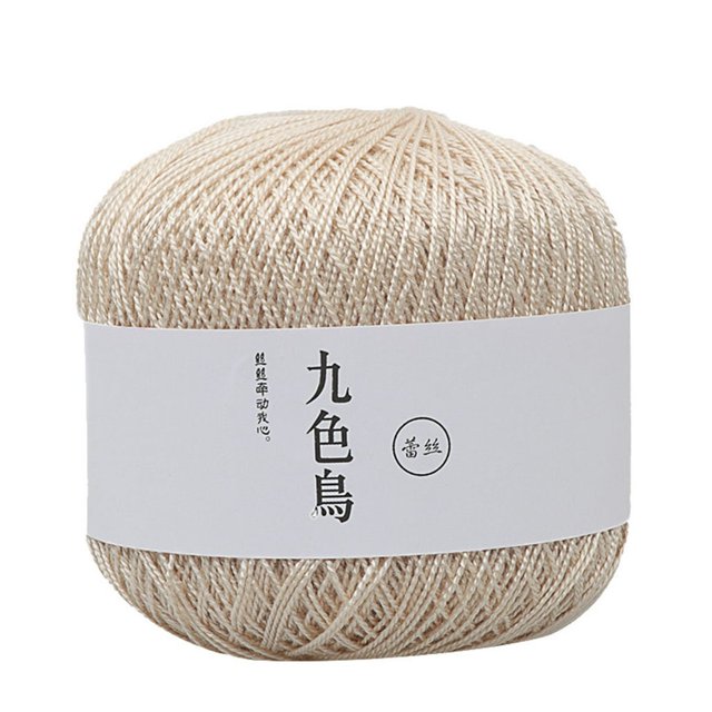 JUNWELL Lace Thread Diy Woven Cotton Fine Cotton Thread Crochet Yarn 8th