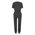 thumbnail image 5 of Timegard Ensembles 2 Pcs pour Femmes Été T-Shirts à Manches Courtes et Pantalons à Cordon avec Poches Ensembles Décontractés Confortables, 5 of 5